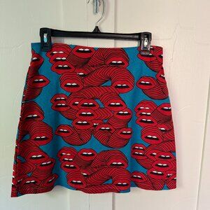 Nooworks "Mouths" Mini Skirt
